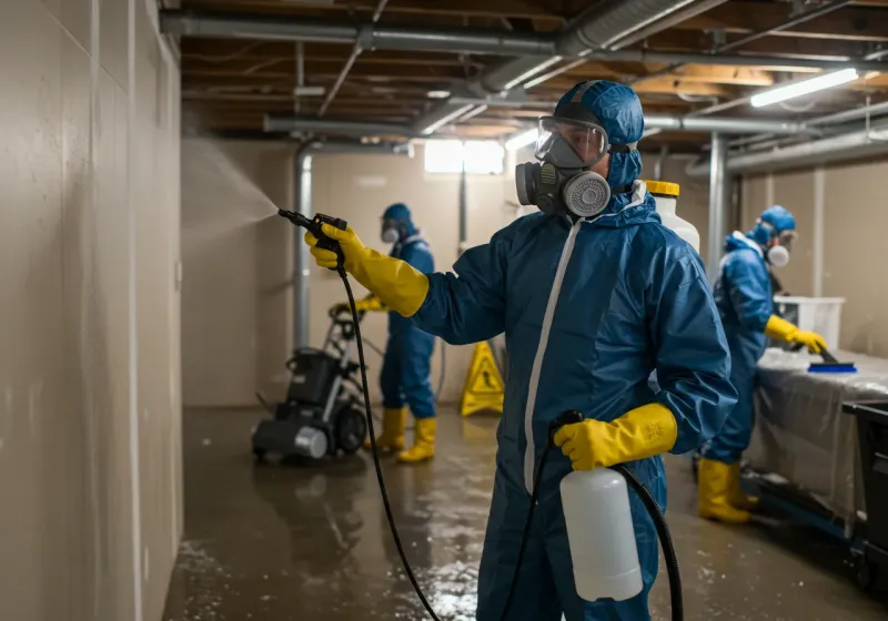 Basement Sanitization and Antimicrobial Treatment process in Ketchum, ID