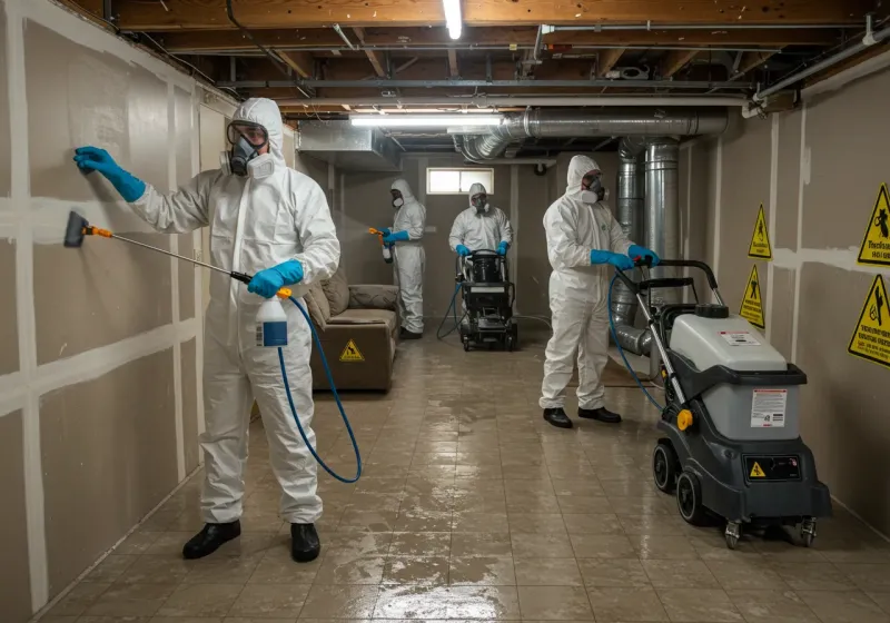 Basement Moisture Removal and Structural Drying process in Ketchum, ID